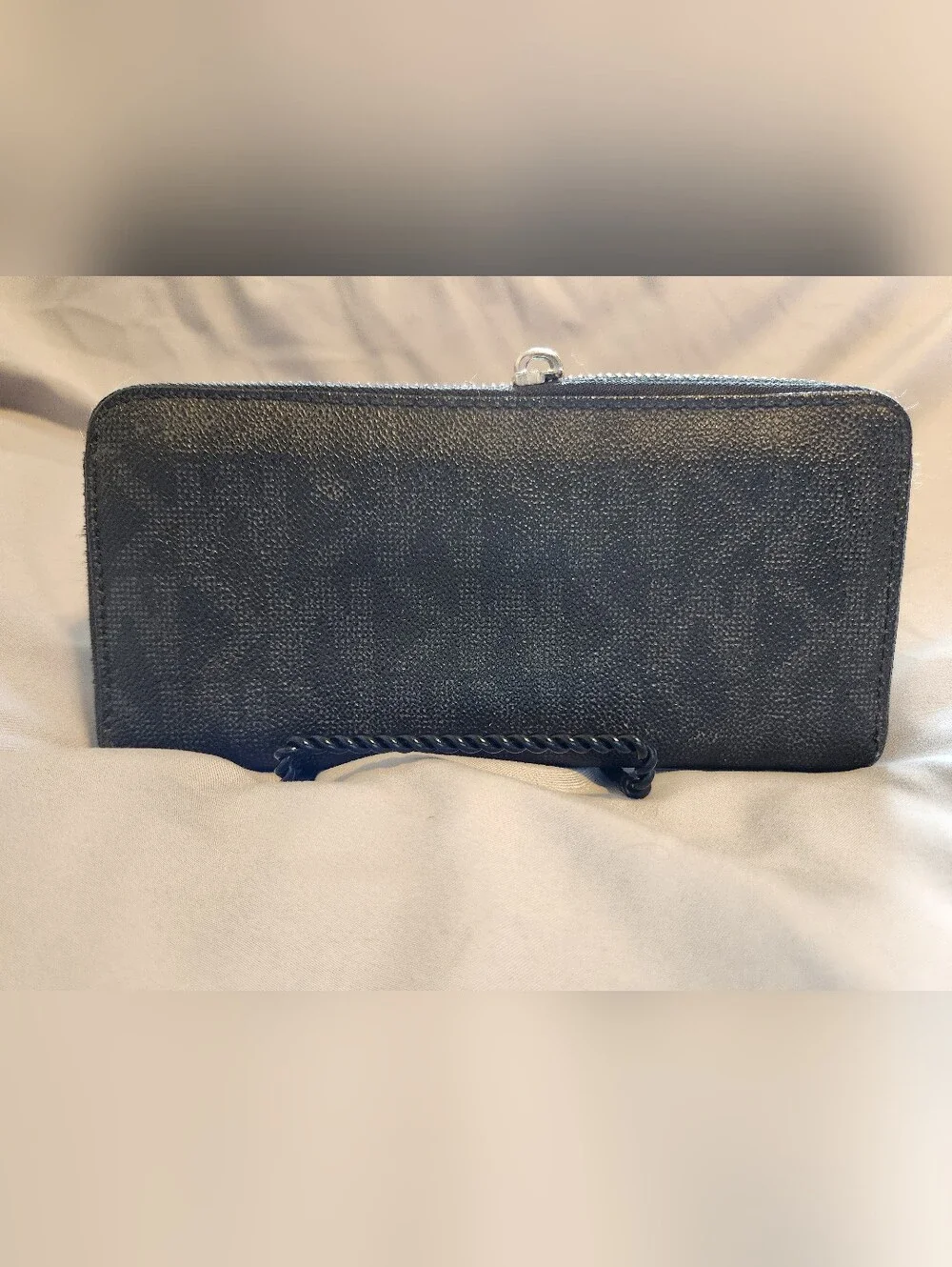 Michael Kors Black Textured Leather Wallet